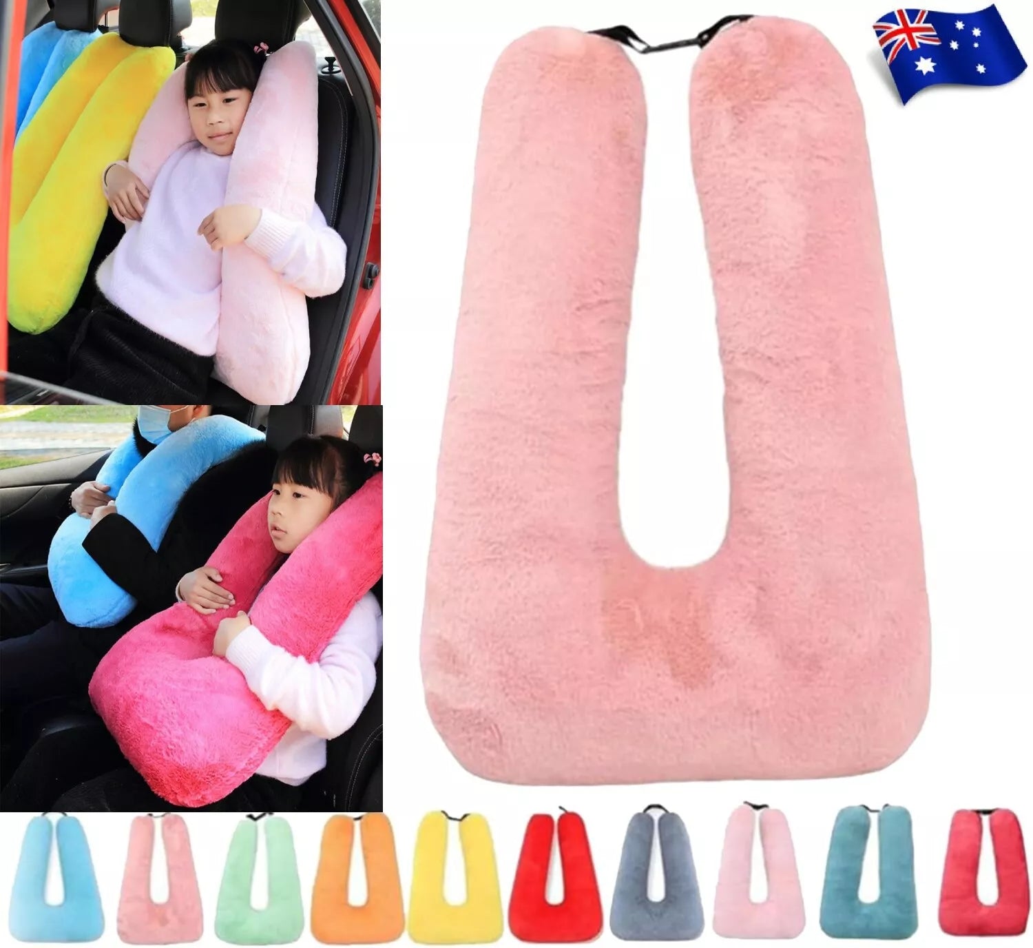 U SHAPPED KIDS CAR PILLOW - Grow Healthy Australia 